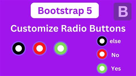 Bootstrap 5 Radio Buttons | Customize Radio Buttons of Bootstrap - YouTube