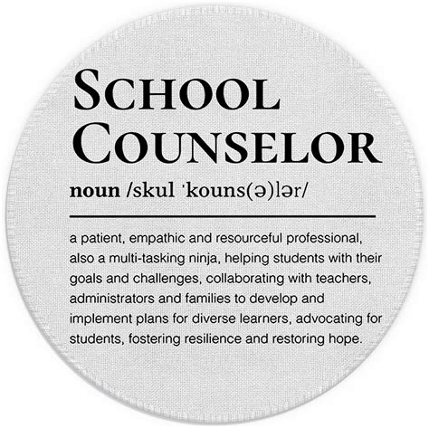 Amazon.com: School Counselor Definition Motivational Quote Mouse Pad 7.9x7.9 Inch,Non-Slip ...