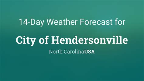 Pearl Bryant Info: Hendersonville Nc 5 Day Weather Forecast