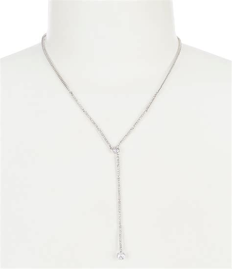 Givenchy Crystal Long Y-Necklace | Dillard's