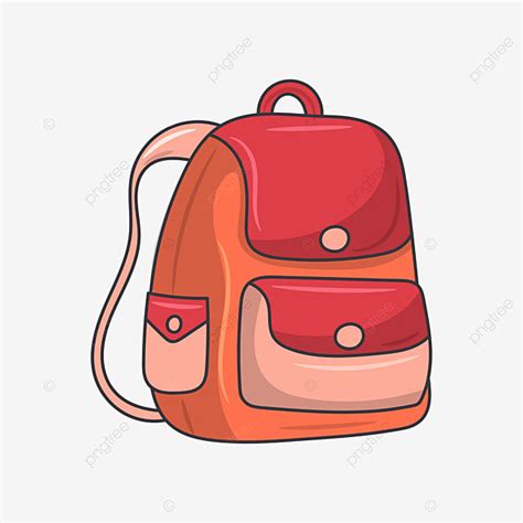 School Bag Clipart Transparent PNG Hd, School Bag Illustration Simple ...