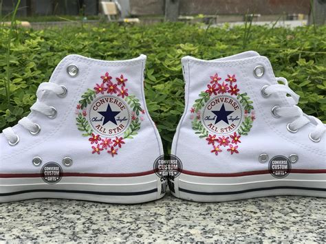 Converse Custom Shoes/ Converse Chuck Taylor Embroidered - Etsy