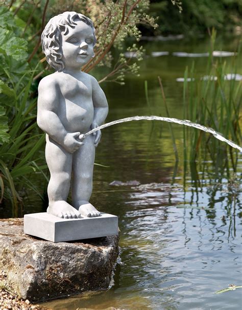 Buy Belgium Boy Manneken PIS Pond Spitter Statue Stone Color Spitter ...