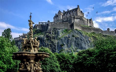 Download Scotland Castle Architecture Edinburgh Man Made Edinburgh Castle HD Wallpaper