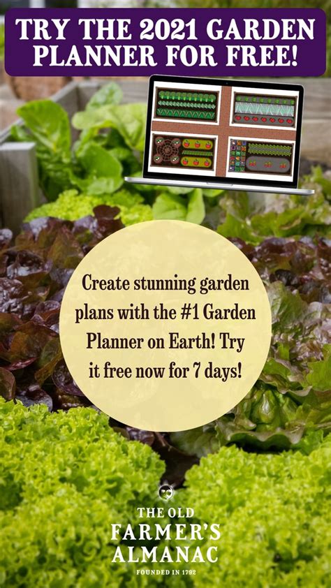 The Old Farmer's Almanac Digital Garden Planner in 2021 | Garden planner, Vegetable garden ...