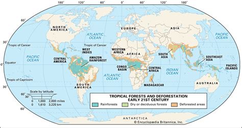 African Tropical Rainforest Map