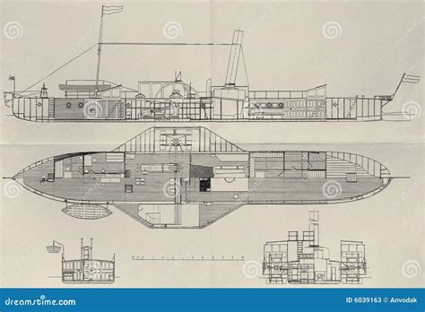 Paddle Steamer Plan Stock Photos - Image: 6039163