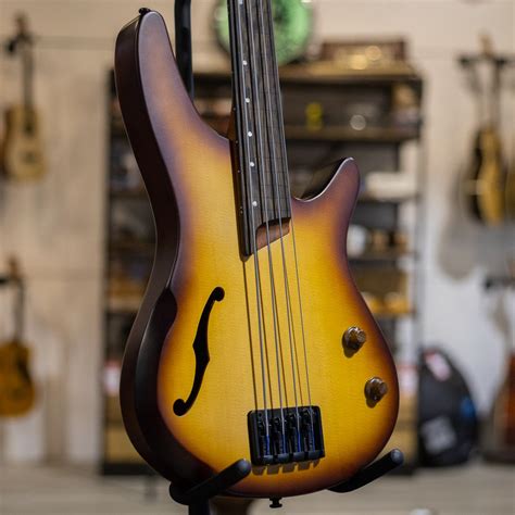 Ibanez Bass Workshop SRH500F Fretless Electric Bass - Flat Natural ...