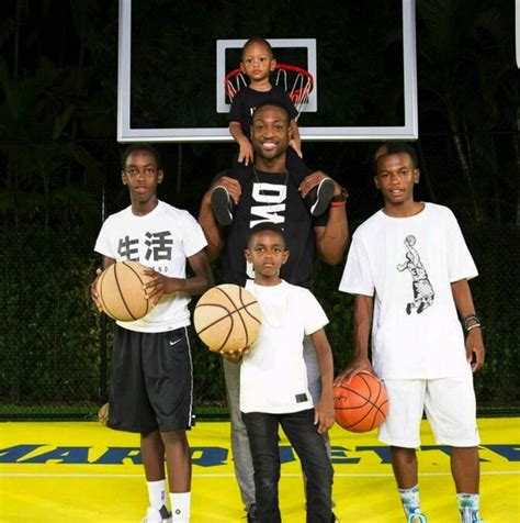 dwyane wade with sons Xavier, Zion and Zaire | Growing Your Baby