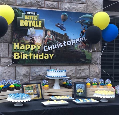 FORTNITE Battle Royale Birthday Banner Vinyl Banner or | Etsy