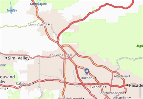 MICHELIN Sylmar map - ViaMichelin