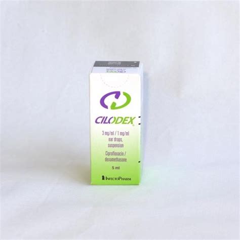 Cilodex Ear Drops Suspension 3mg/ml / 1mg/ml - 5ml Bottle