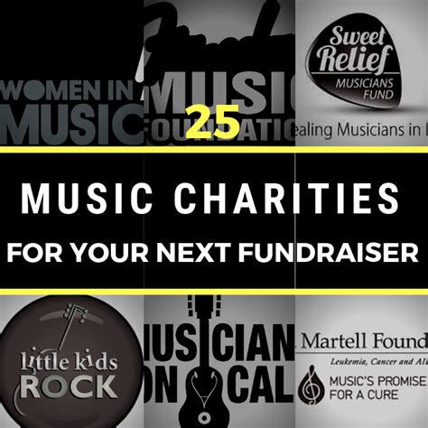 25 Music Charities for Your Next Fundraiser - Cyber PR Music