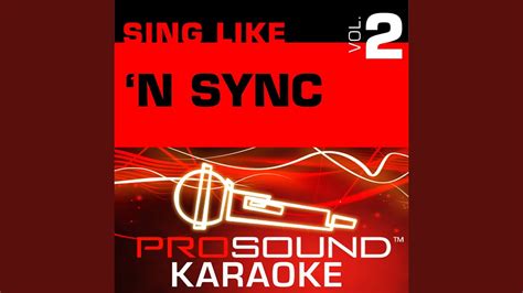 I Want You Back (Karaoke Lead Vocal Demo) (In the Style of N Sync) - YouTube