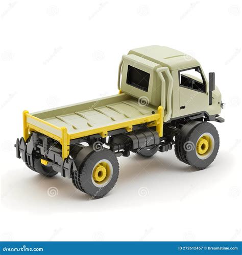 Tiny Toy Flat Bed Truck. Generative AI Stock Illustration ...