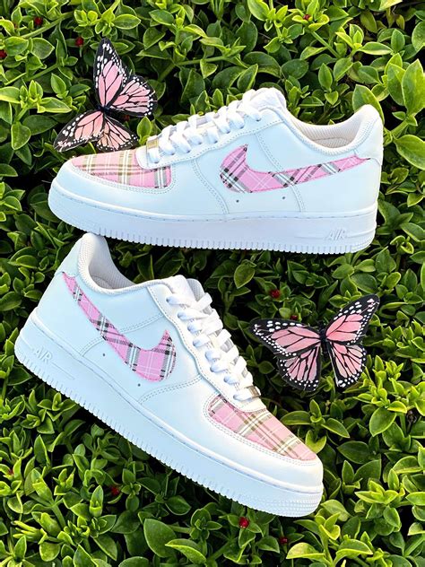 Pink Plaid AF1 in 2021 | Cute nike shoes, Nike shoes girls, Custom ...