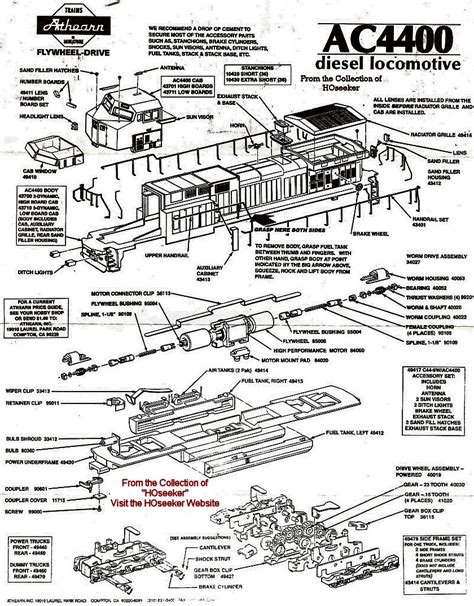 Athearn Ho Model Train Parts