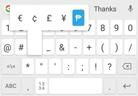 Symbol Peso Sign In Keyboard Shortcut : · type “20b1” (two zero b one) without the quotation marks.