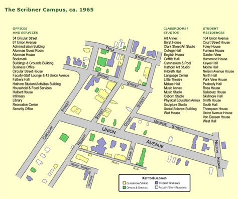 Skidmore College Campus Map – Map Vector