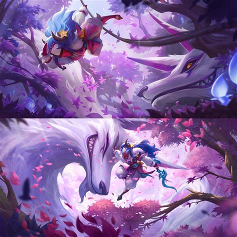 Spirit Blossom Kindred cards from Legends of Runeterra 🌸 : r/Kindred