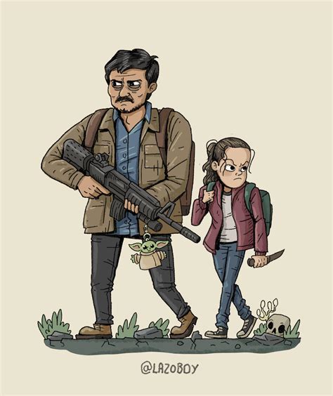 Joel and Ellie by Lazoboyart on DeviantArt