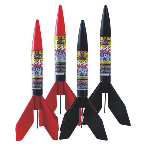 Defender Missile 12" 4 Piece Package - Springfield Fireworks