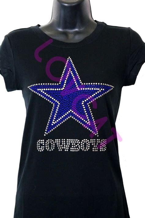 Dallas Cowboys Bling Rhinestone Jersey T-shirt / Tank by LOVCAT84