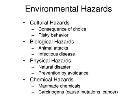 PPT - Environmental Hazards and Human Health PowerPoint Presentation, free download - ID:3000429