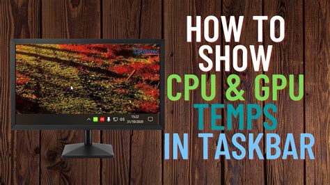 How to Show CPU and GPU Temperature on Taskbar