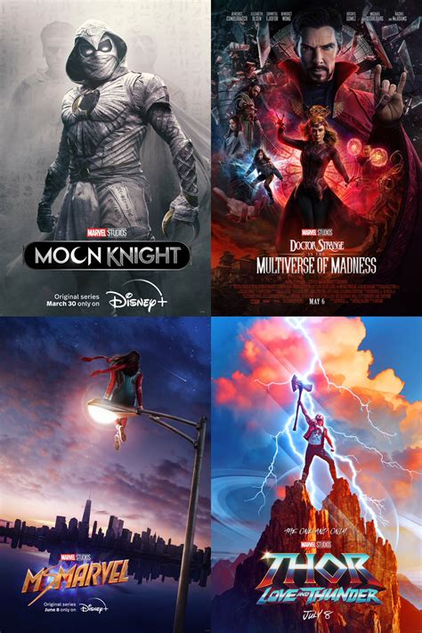 Ren on Twitter: "2022 MCU phase 4 posters #ThorLoveAndThunder https://t ...