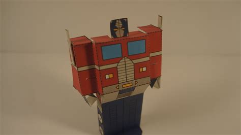 How To Make A Transforming Papercraft Optimus Prime - YouTube