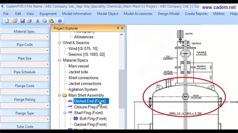 Reaction Vessel ( Reactor ) with Agitator Shaft Design Software - YouTube