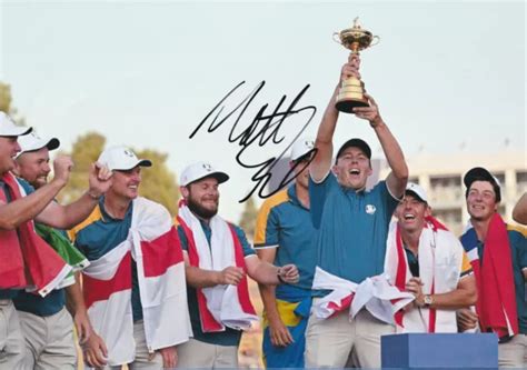 SIGNED MATT FITZPATRICK Ryder Cup 2023 12"x8" photo PROOF/COA Team Europe £29.99 - PicClick UK