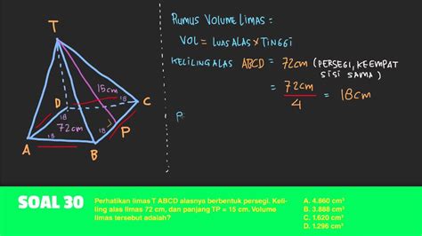 Rumus Volume Limas Segi Empat Dan Contoh Soal – Berbagai Contoh