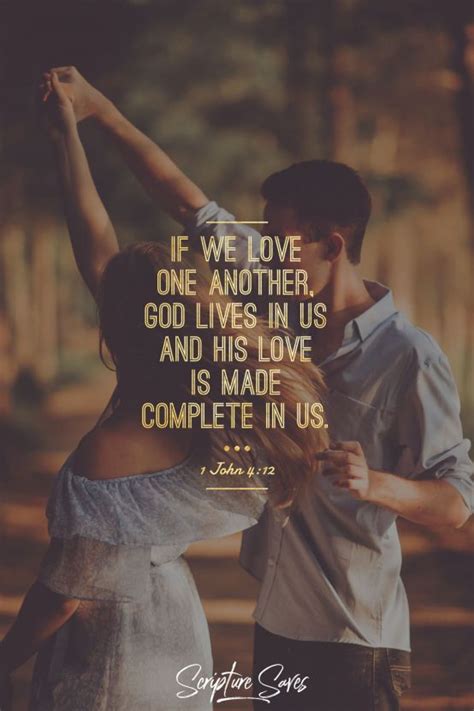 Your relationship is not complete without a love for God! 1 John 4:12 # ...