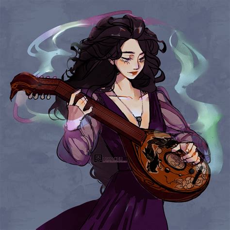 [OC] [ART] Lu, Bard, College of Spirits : r/DnDart