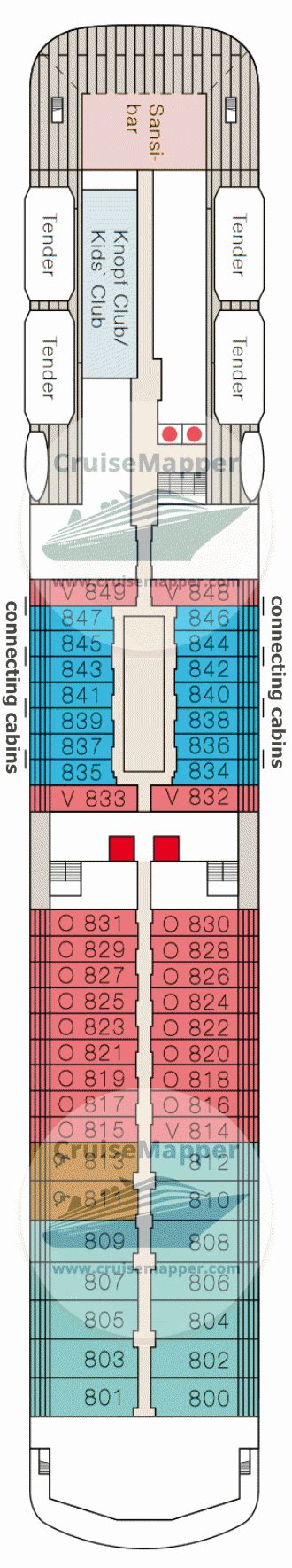 ms Europa 2 deck 8 plan | CruiseMapper