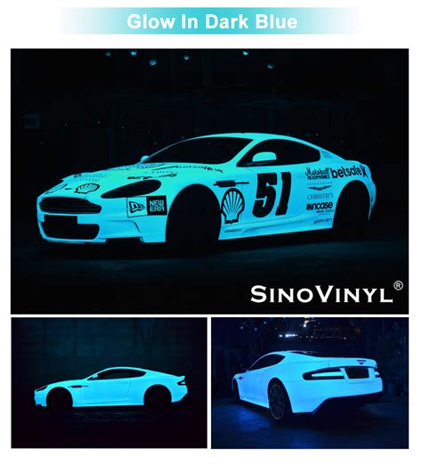 CL-PL Photoluminescent Glow In The Dark Car Wrap Vinyl Sticker | SINO VINYL