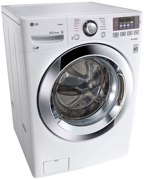 LG White Front Load Steam Washer - WM3670HWA