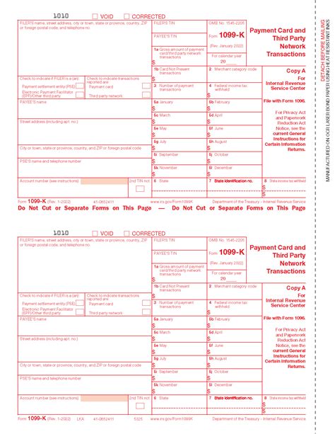 1099-K Federal Copy A (LKA)