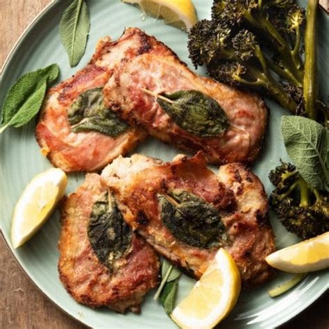 Veal Saltimbocca with Prosciutto and Sage - Inside The Rustic Kitchen