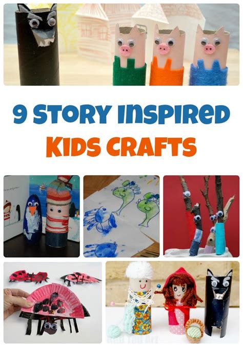 9 Story Inspired Kids Crafts for Creative Storytelling - Glue Sticks and Gumdrops