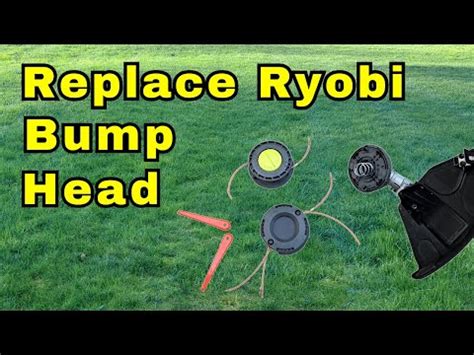 How to Replace Bump Feed Head on Ryobi 40V Weed Eater - YouTube