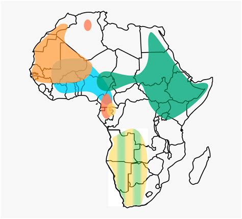 Transparent Continents Clipart - Haplogroup Map Of Africa , Free Transparent Clipart - ClipartKey