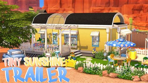 TINY SUNSHINE TRAILER 🌞 | The Sims 4: StrangerVille | Speed Build - YouTube