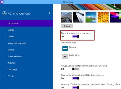 How to Create Slide Show As Lock Screen on Windows 10