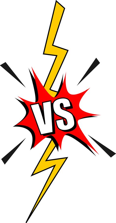 Comic VS Versus (PNG Transparent) | OnlyGFX.com