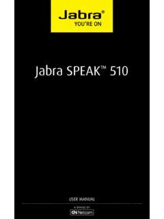 Jabra SPEAK 510 - Manual and Brochures / jabra-speak-510-manual-and ...