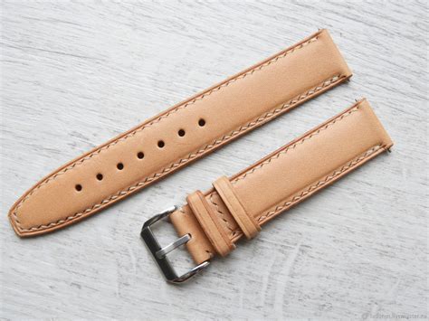 Stitched Leather Watch Strap 20mm – купить на Ярмарке Мастеров ...