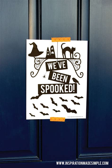 You've Been Spooked Halloween Printables - Inspiration Made Simple